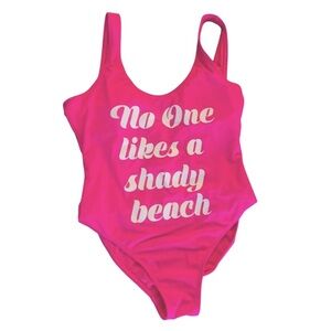 No Boundaries • No One Likes A Shady Beach One Piece Bathing Suit